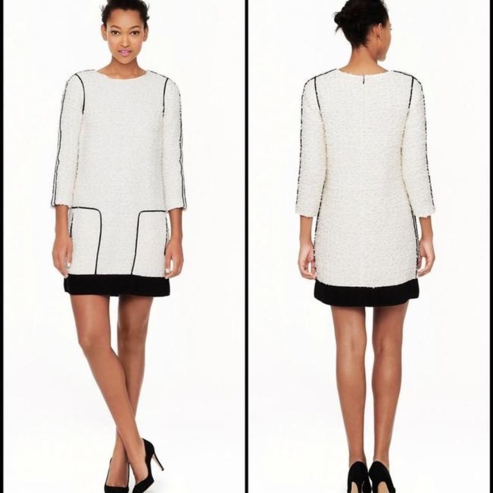 J.Crew Collection Snow Tweed Dress, Size 6 - Picture 2 of 9